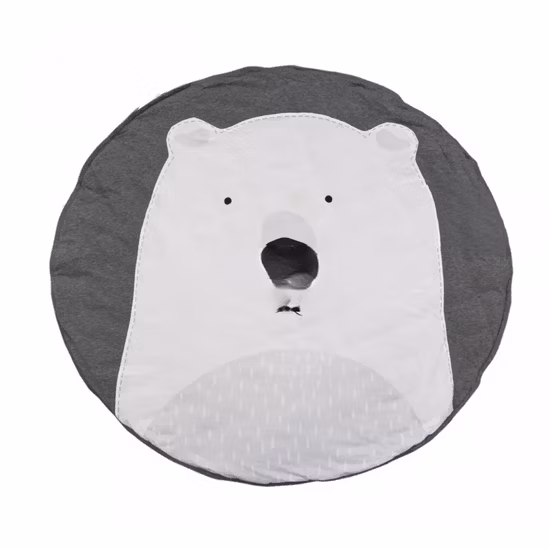 Alfombra plegable para habitación de bebé, suave y redonda para recién nacido, alfombra de juego para actividades de gimnasio y niños pequeños