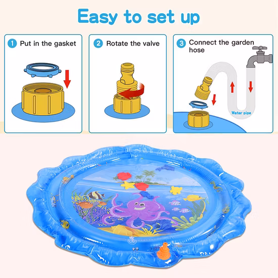 Estera de agua inflable para niños y niños pequeños
